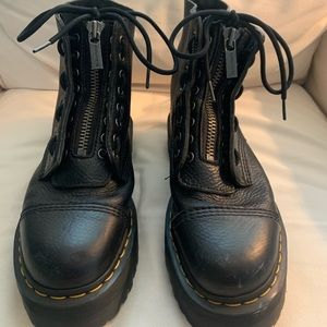 Doc Marten Sinclair Milled Napa Leather Platform Boots